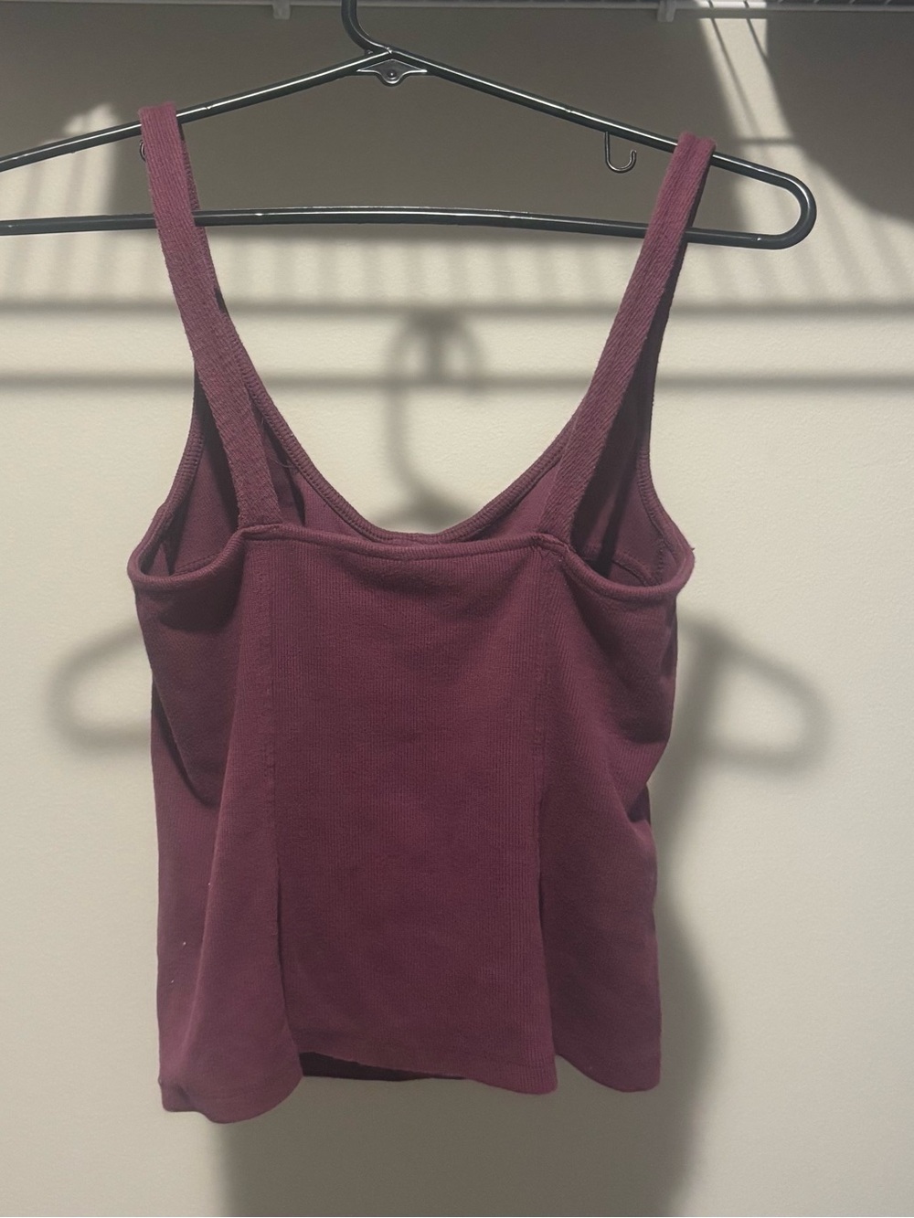 Universal Thread Plum Ribbed Tank Top - Picture 2 of 2
